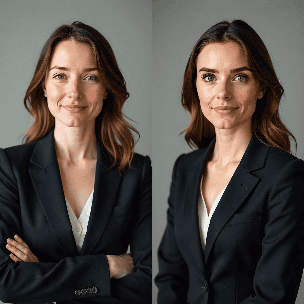 Before and after image consultation